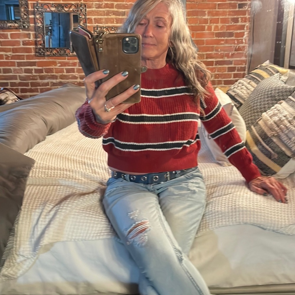 Cozy striped sweater